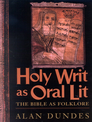 cover image of Holy Writ as Oral Lit